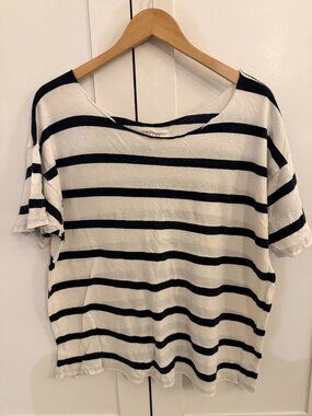 slouchy striped The Great tee